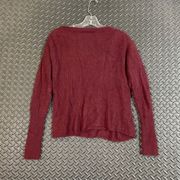NAADAM 100% Cashmere Red Scoop Neck Pullover Sweater Women's Size XS‎ - Picture 3 of 8
